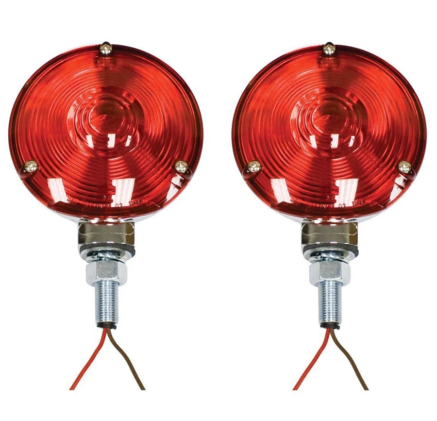 Empi 9497 HD Off-Road Tail Lights W/Red Lens, Sand Rail Dune Buggy, Pair