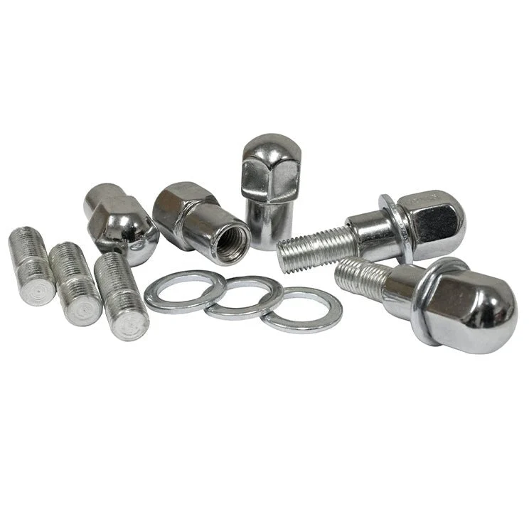 Empi 9510 Chrome Nut, Stud, Washer Kit, M12-1.5, (Mag Wheels) Set Of 5