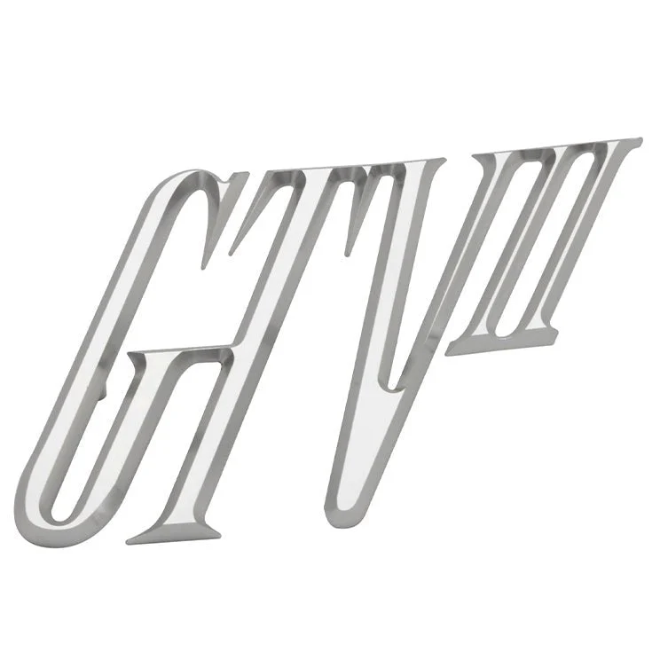 EMPI GTV II Billet Aluminum Decklid Emblem, Vw Bug Body Emblem