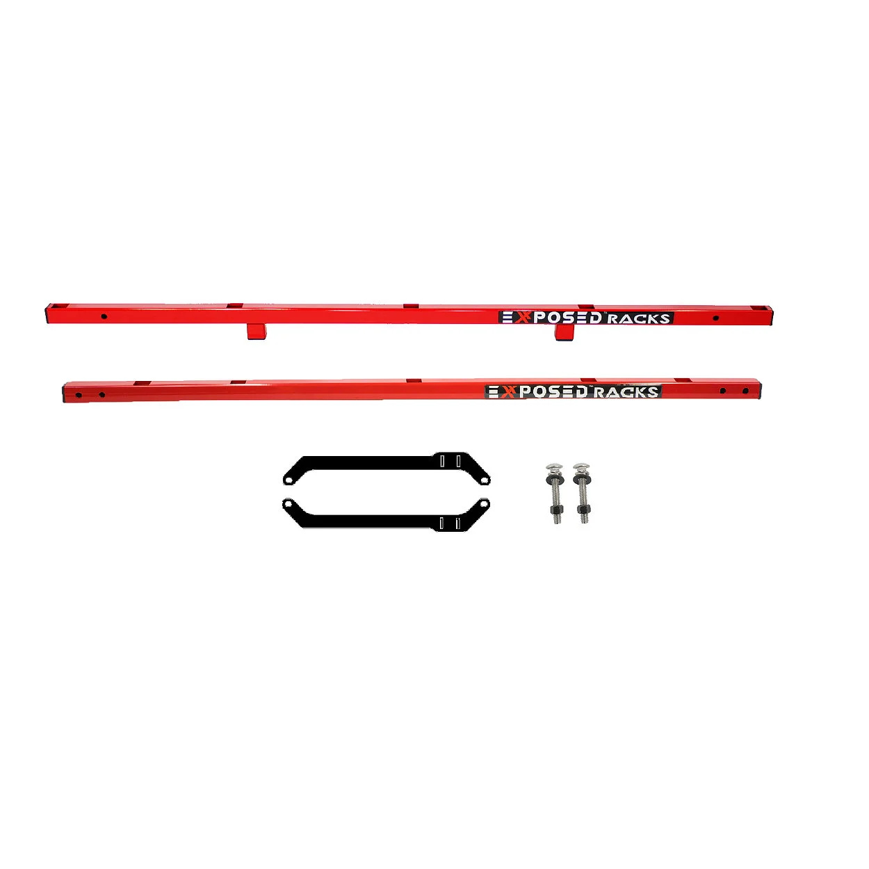 Exposed Racks  Under Soft Top Roof Rack for 07-18 Jeep Wrangler JK 2-Door