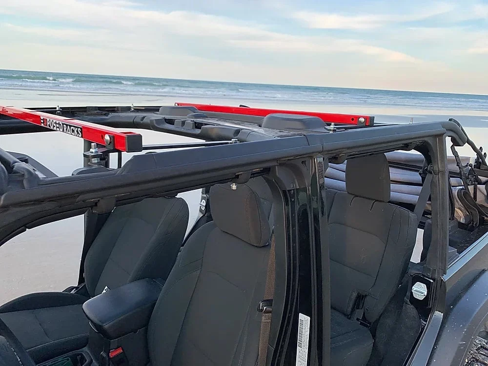 Exposed Racks  Under Soft Top Roof Rack for 18-20 Jeep Wrangler Unlimited JL 4-Door