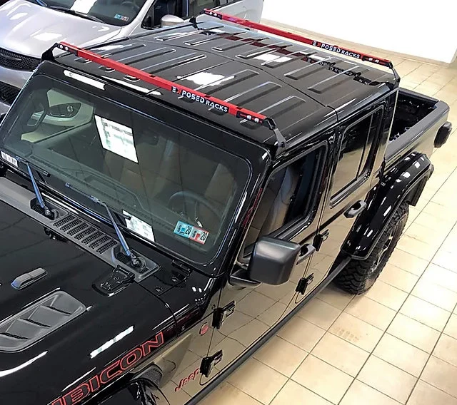 Exposed Racks  Hardtop Roof Rack for 18-20 Jeep Wrangler JL & Gladiator JT