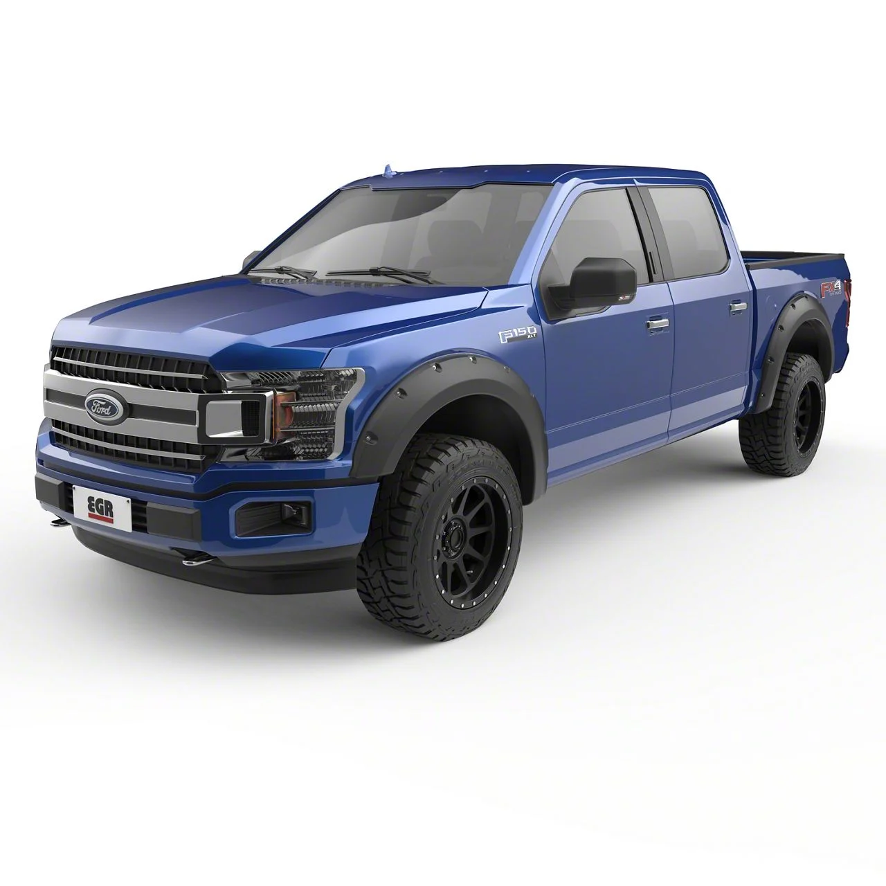 EGR Baseline Bolt Style Fender Flares; Textured Black (15-17 F-150, Excluding Raptor)