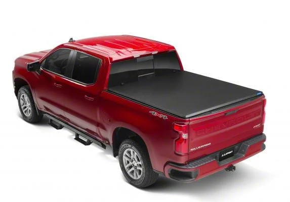 Hard Fold Tonneau Cover; Black (21-26 F-150)