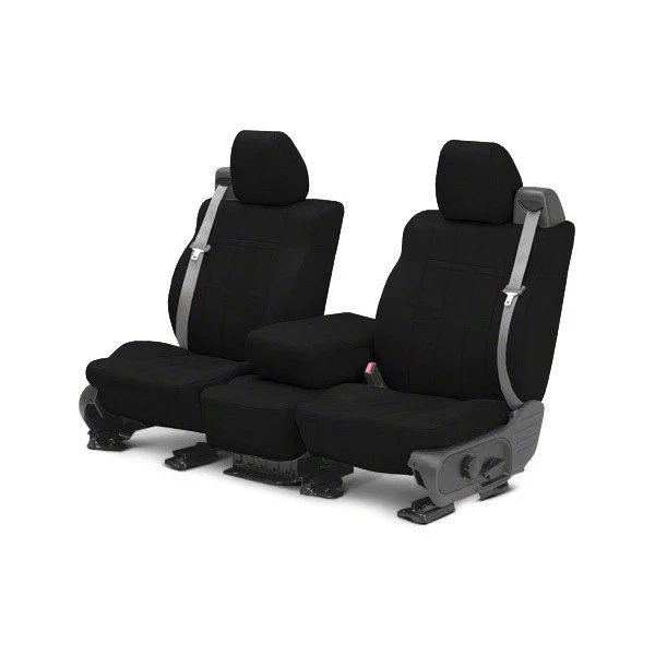 NeoSupreme Front Seat Covers; Black (21-25 F-150 w/ Front Bucket Seats)