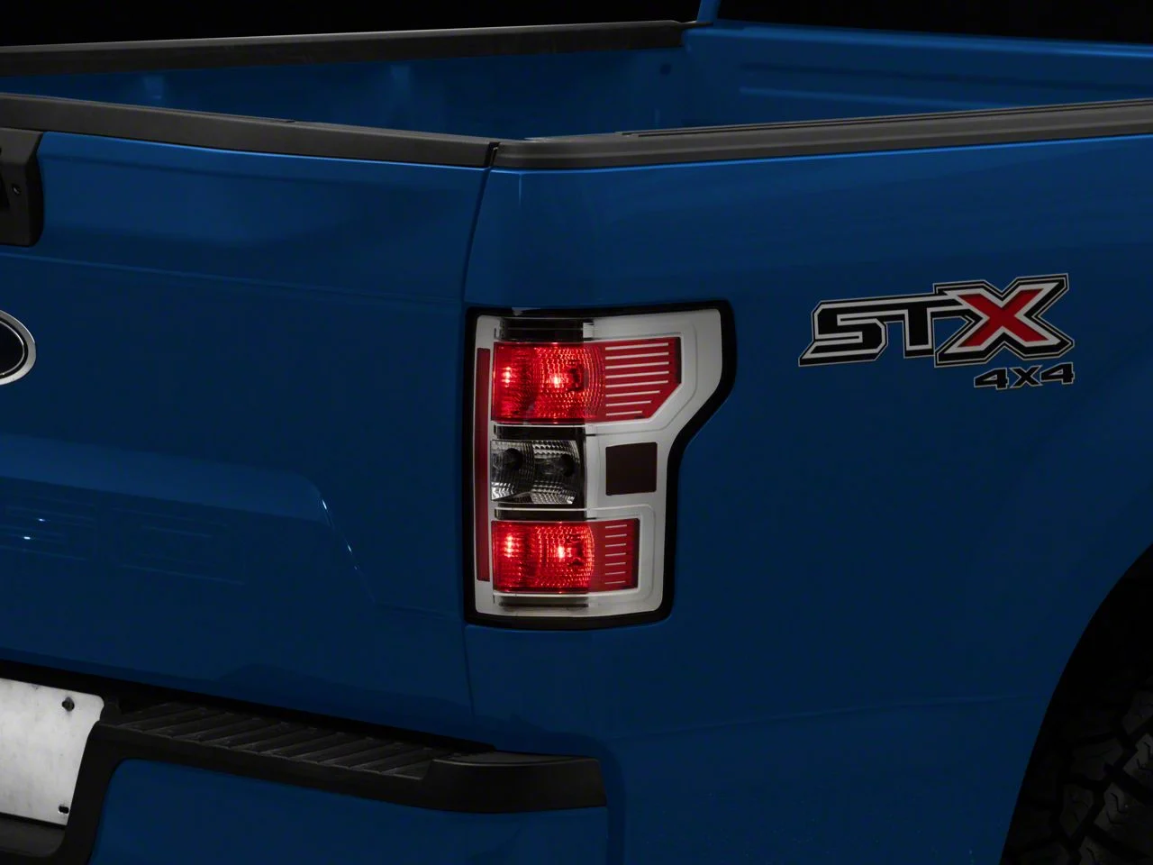 Performance Tail Lights; Chrome Housing; Red Lens (18-20 F-150 w/ Factory Halogen Non-BLIS Tail Lights)