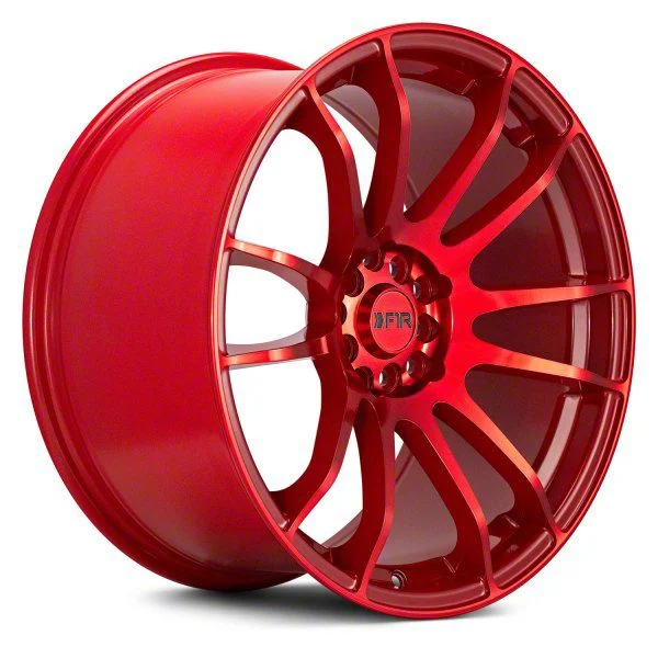 F107 Candy Red Wheel; 18x8.5; 33mm Offset (10-14 Mustang GT w/o Performance Pack, V6)