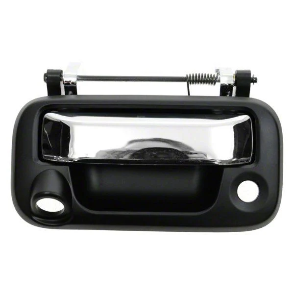 Tailgate Handle with Backup Camera Opening; Chrome and Black (11-16 F-250 Super Duty)