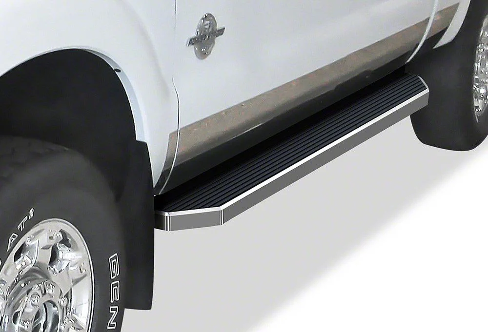 H-Style Running Boards; Polished (11-16 F-350 Super Duty SuperCab)