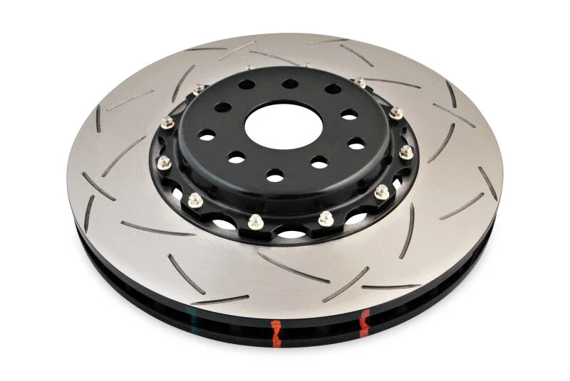 DBA 04-07 STi/2017 BRZ w/Perf. Pkg. 10 Hole Front Slotted 5000 Series 2/PC Rotor Assembled w/Blk Hat