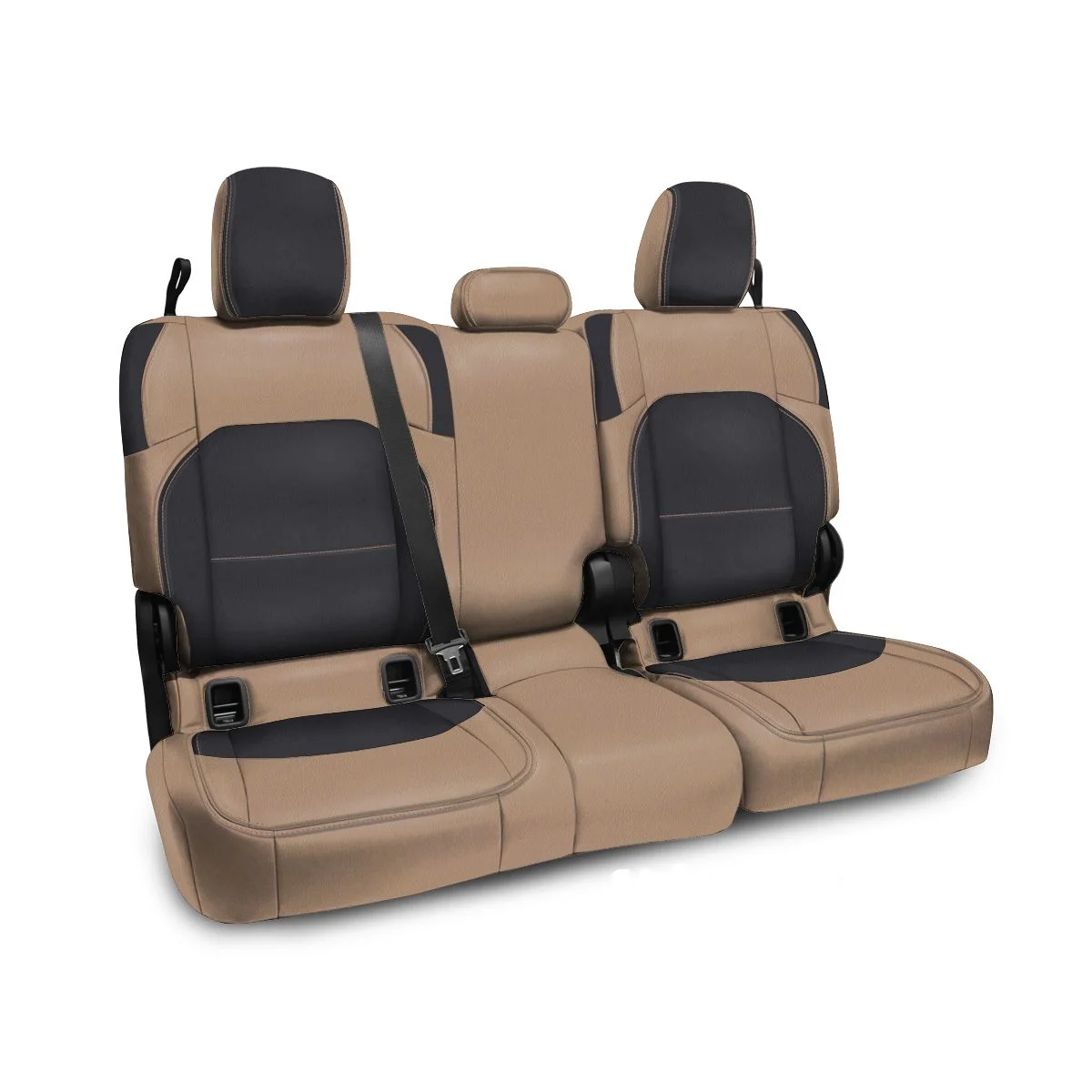 PRP 2020+Jeep Gladiator JT Rear Bench Cover with Cloth Interior - Black/Tan