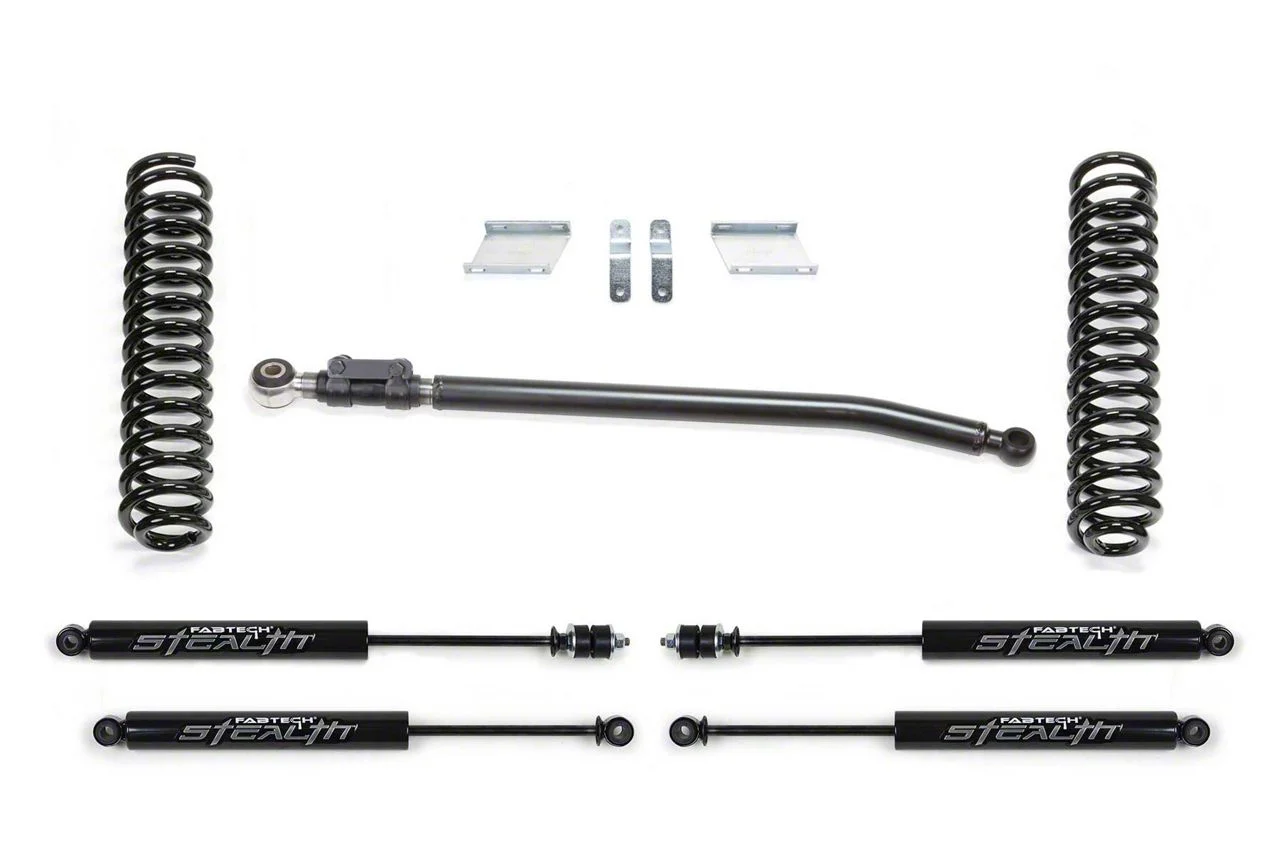 Fabtech 2.50-Inch Basic Suspension Lift Kit with Stealth Shocks (11-16 4WD 6.7L Powerstroke F-250 Super Duty)