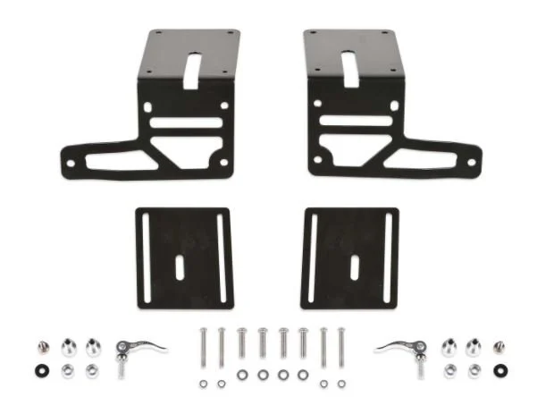 Fabtech  Cowl Light Mount Brackets for 18-22 Jeep Wrangler JL & Gladiator JT  -Fixed Postion for 18-26 Jeep Wrangler JL & Gladiator JT