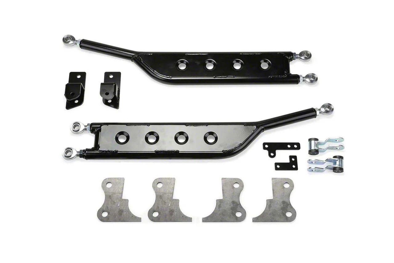 Fabtech Floating Rear Traction Bar System (11-19 Sierra 2500 HD)
