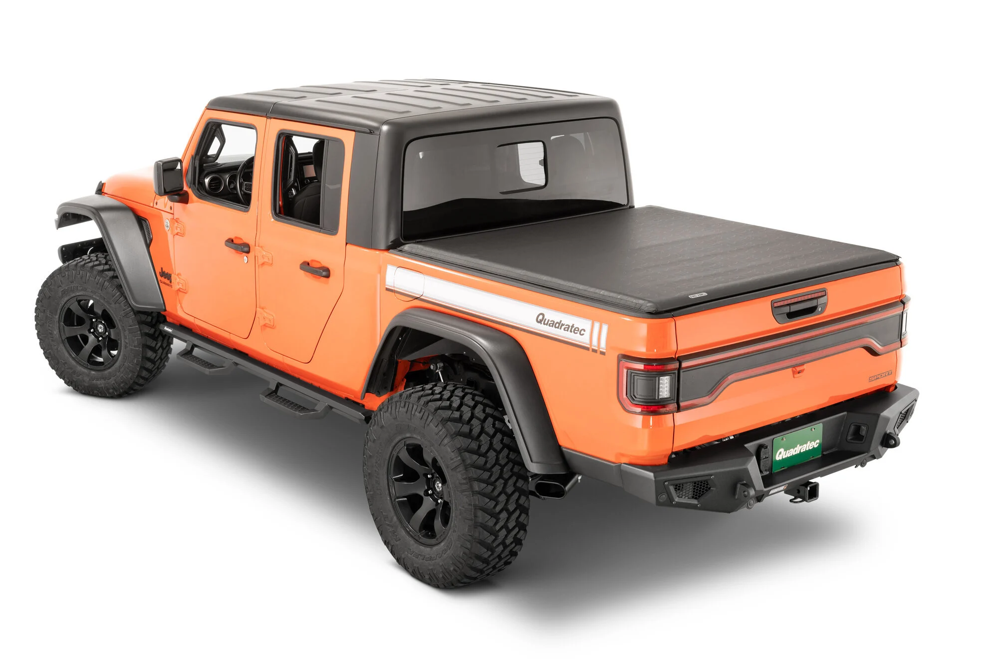 Fas-Top  Sport Tonneau Cover for 20-25 Jeep Gladiator JT for 20-26 Jeep Gladiator JT with Trail Rail System