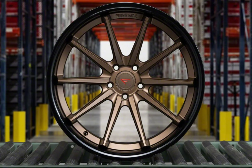 Ferrada Wheels FR4 Matte Bronze with Gloss Black Lip Wheel; 20x10.5; 38mm Offset (05-09 Mustang)