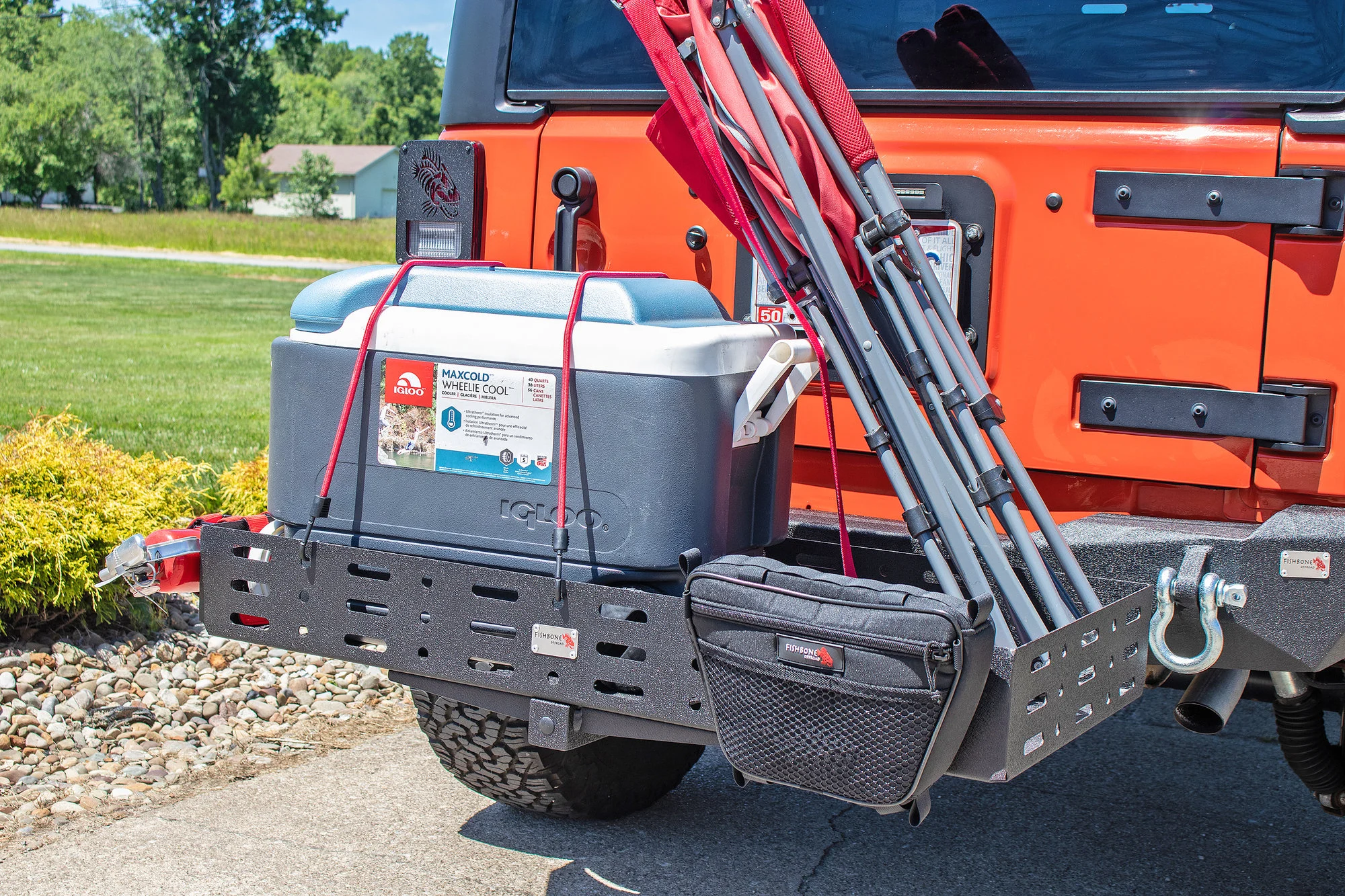 Fishbone Offroad FB21300 Hitch Mounted Cargo Carrier