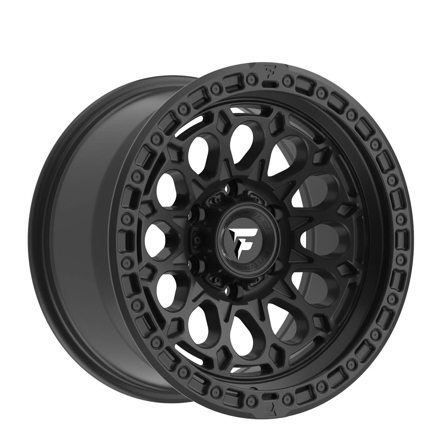 Fittipaldi Off Road Wheels  Terra Series FT101 Alloy Wheel for 07-24 Jeep Wrangler JK, JL & Gladiator JT 17x9 with 4.5in Backspace in Satin Black for 07-26 Jeep Wrangler JK, JL & Gladiator JT