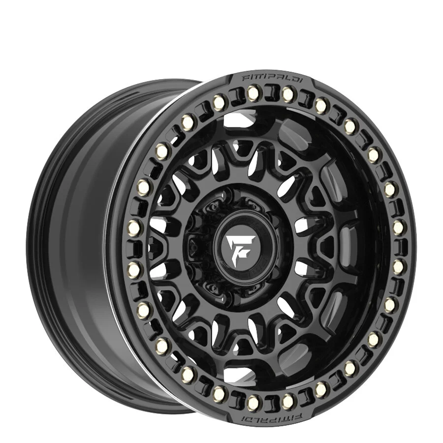 Fittipaldi Off Road Wheels  Beadlock Series FB150 Alloy Wheel for 07-24 Jeep Wrangler JK, JL & Gladiator JT in 17x9 with 4.40in Backspace in Satin Black for 07-26 Jeep Wrangler JK, JL & Gladiator JT