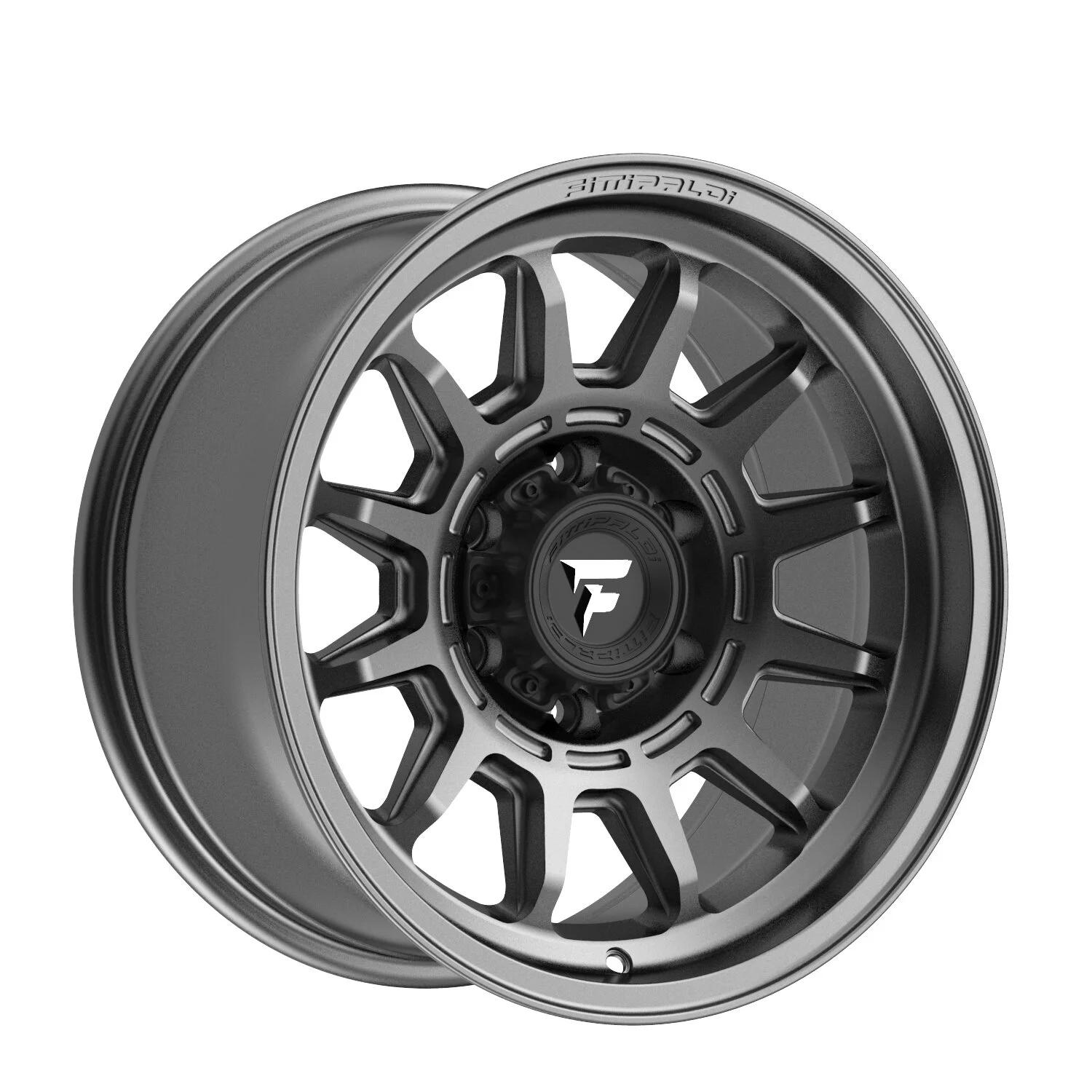 Fittipaldi Off Road Wheels  Terra Series FT102 Alloy Wheel for 07-24 Jeep Wrangler JK, JL & Gladiator JT in 17x8.5 with 4.80in Backspace in Satin Antracite for 07-26 Jeep Wrangler JK, JL & Gladiator JT