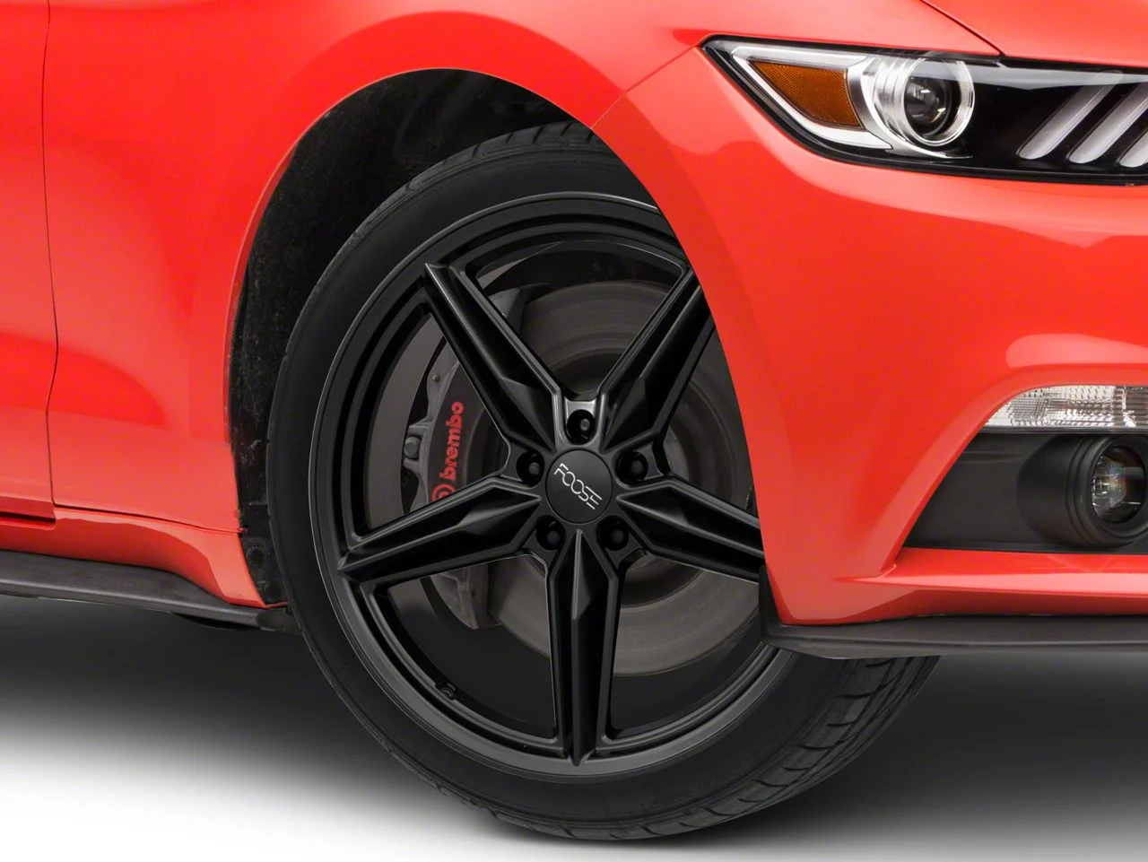 Foose CF8 Matte Black Wheel; 20x10; 35mm Offset (15-23 Mustang, Excluding GT500)