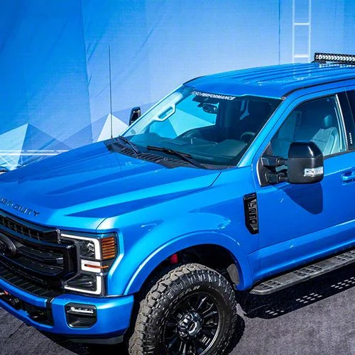 Ford Performance Windshield Banner; White (17-26 F-250 Super Duty)