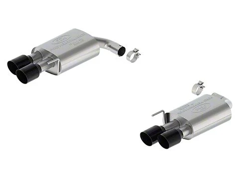 Ford Performance Extreme Non-Active Axle-Back Exhaust with Black Chrome Tips and GT Quad Tip Rear Valance (24-26 Mustang EcoBoost w/o Active Exhaust)