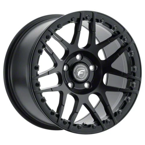 Forgestar F14 Beadlock Satin Black Wheel; Rear Only; 17x10; 50mm Offset (10-14 Mustang)
