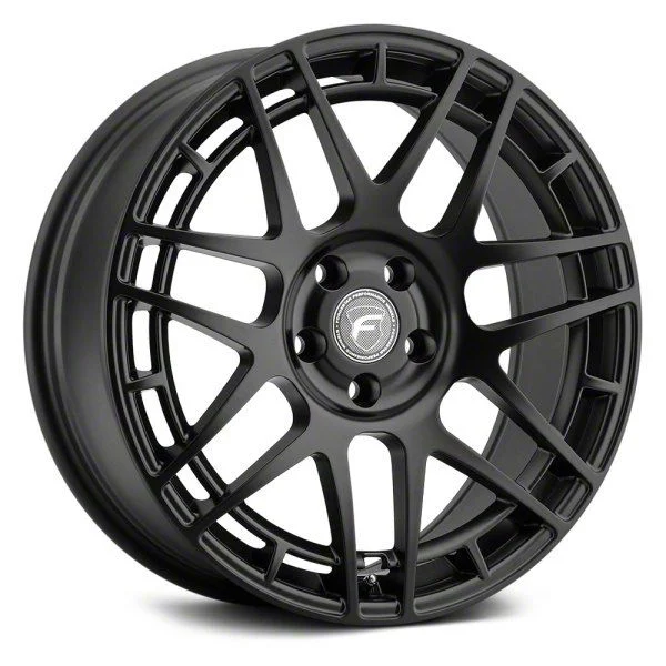 Forgestar F14C Semi Concave Satin Black Wheel; 18x9.5; 35mm Offset (10-14 Mustang GT w/o Performance Pack, V6)