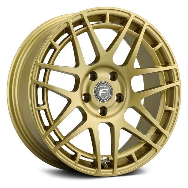 Forgestar F14C Semi Concave Gloss Gold Wheel; 18x8.5; 38mm Offset (15-23 Mustang EcoBoost w/o Performance Pack, V6)