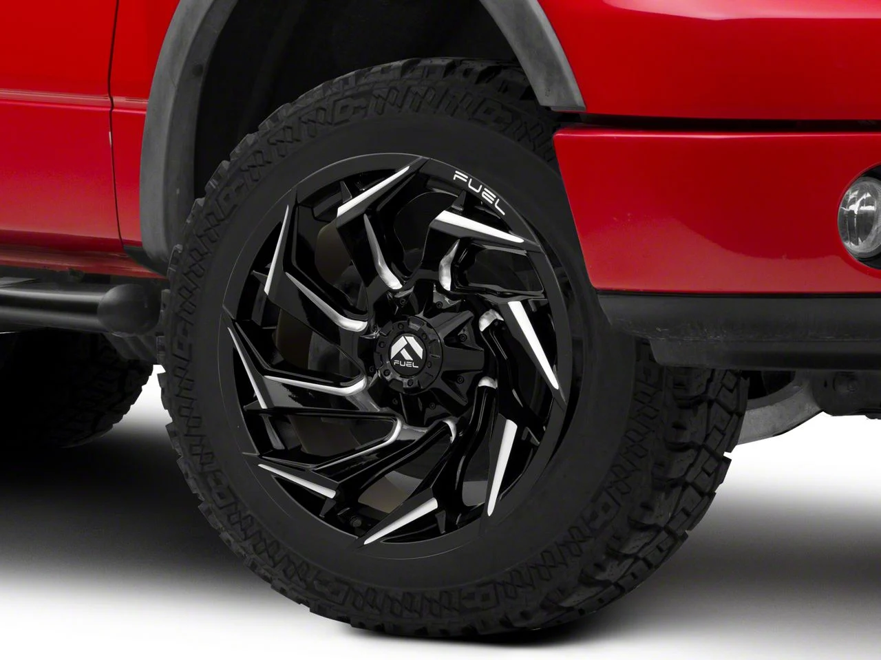 Fuel Wheels Reaction Gloss Black Milled 6-Lug Wheel; 18x9; 1mm Offset (04-08 F-150)