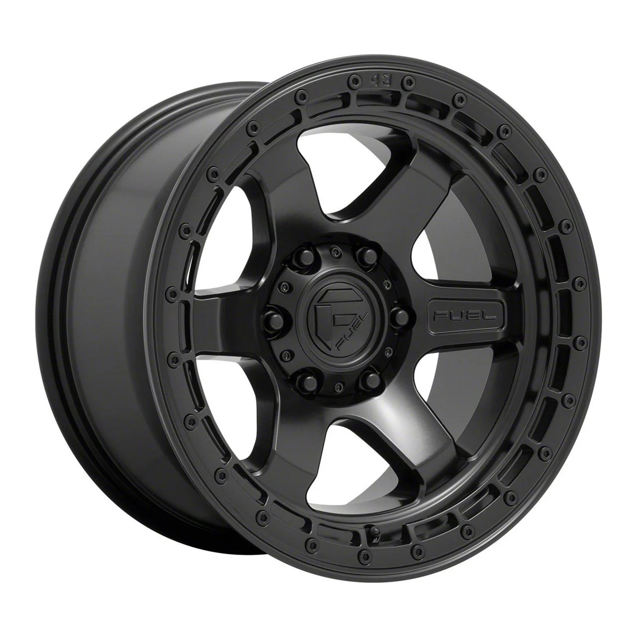 Fuel Wheels Block Matte Black 6-Lug Wheel; 18x9; 20mm Offset (07-13 Sierra 1500)