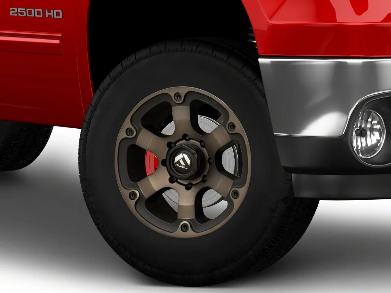 Fuel Wheels Beast Matte Black Double Dark Tint 8-Lug Wheel; 18x9; 1mm Offset (11-14 Sierra 3500 HD SRW)