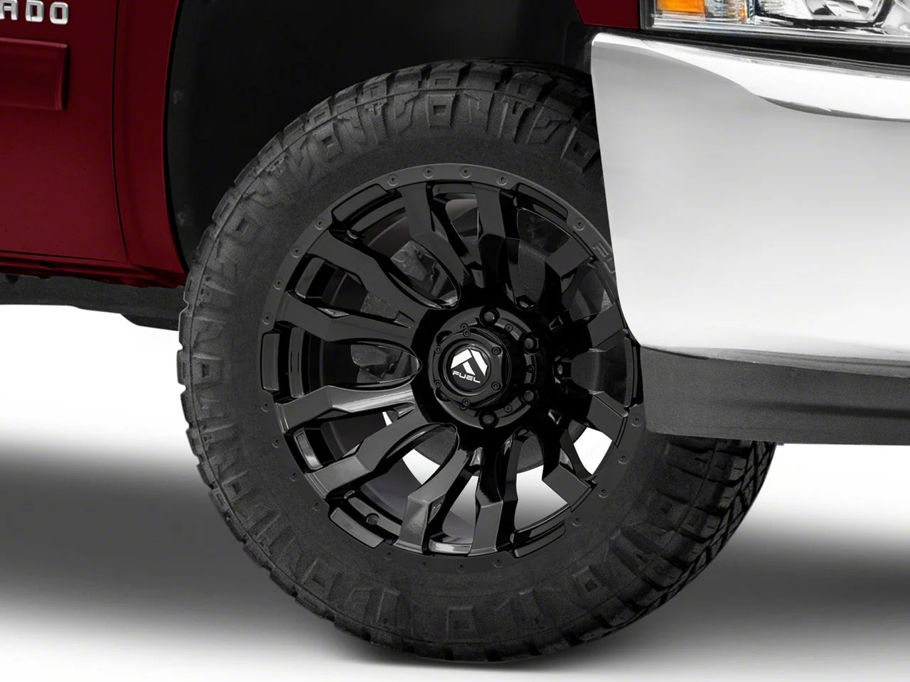 Fuel Wheels Blitz Gloss Black 6-Lug Wheel; 20x9; 1mm Offset (07-13 Silverado 1500)