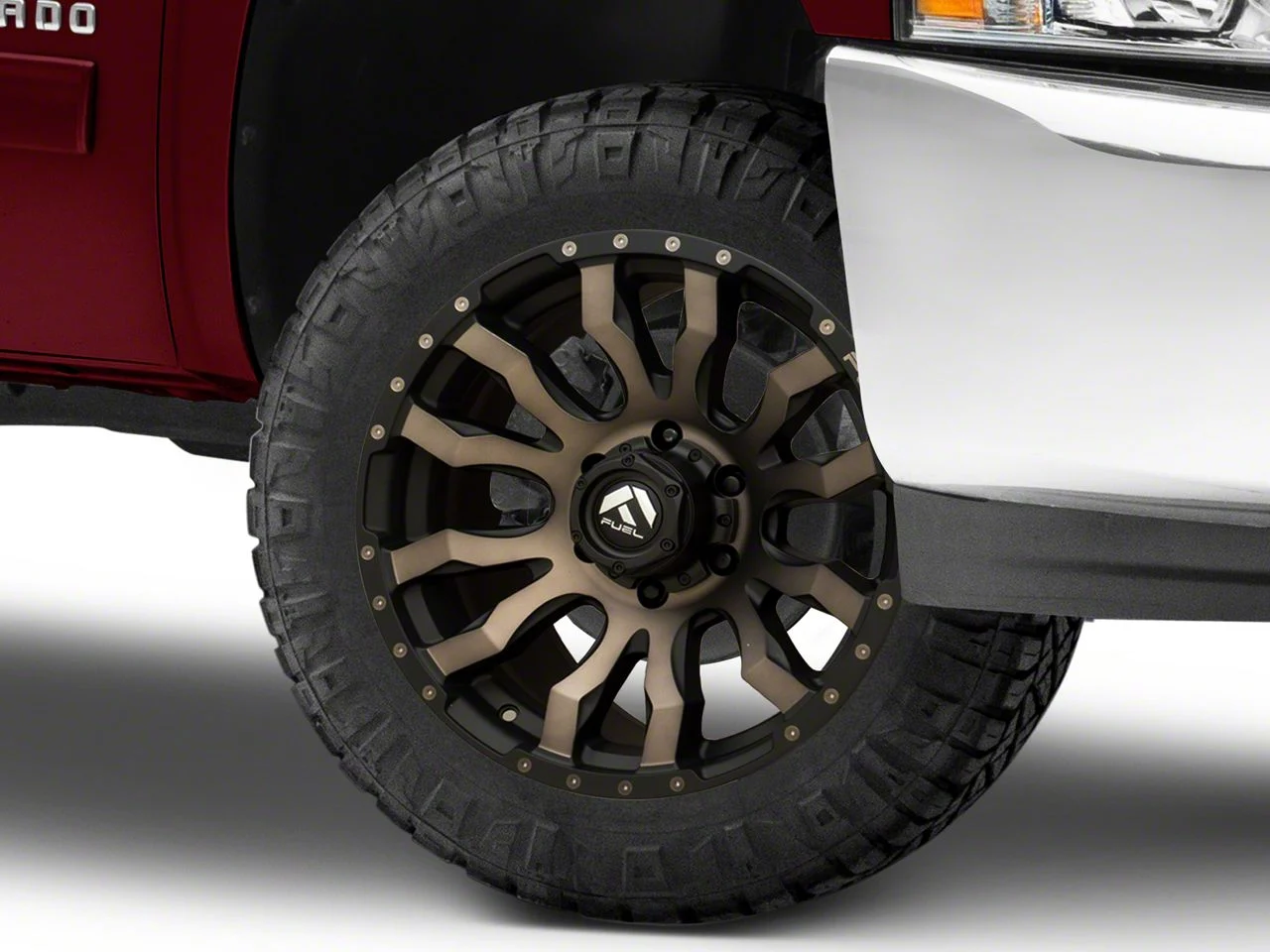 Fuel Wheels Blitz Matte Black Double Dark Tint 6-Lug Wheel; 20x9; 20mm Offset (07-13 Silverado 1500)