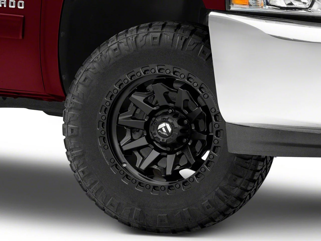 Fuel Wheels Covert Matte Black 6-Lug Wheel; 18x9; 20mm Offset (07-13 Silverado 1500)