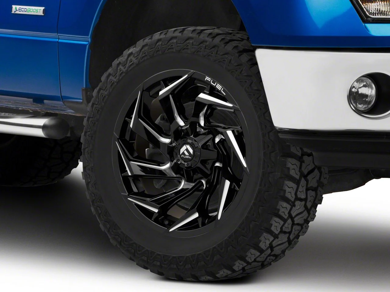 Fuel Wheels Reaction Gloss Black Milled 6-Lug Wheel; 18x9; -12mm Offset (09-14 F-150)