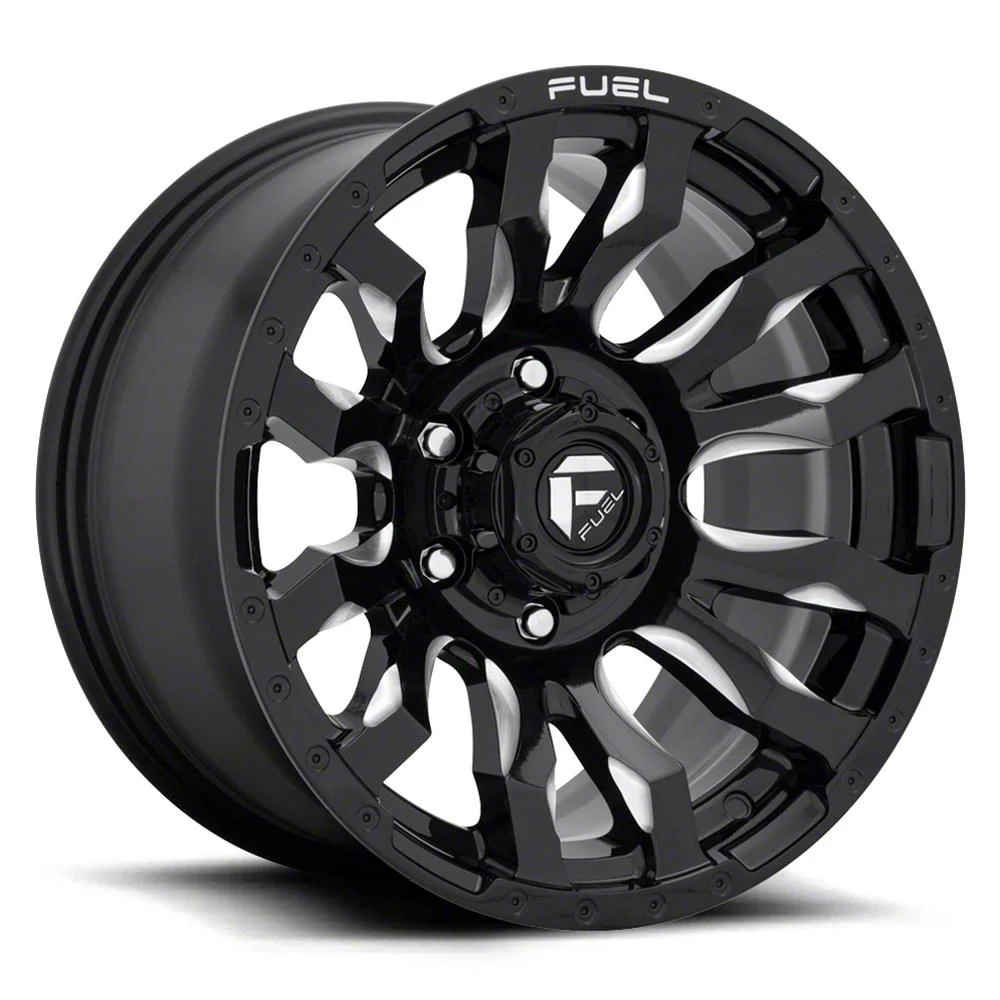 Fuel Wheels Blitz Gloss Black Milled 8-Lug Wheel; 22x12; -44mm Offset (11-14 Sierra 3500 HD SRW)