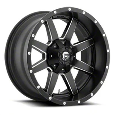 Fuel Wheels Maverick Matte Black Milled 8-Lug Wheel; 22x10; -24mm Offset (11-14 Sierra 3500 HD SRW)