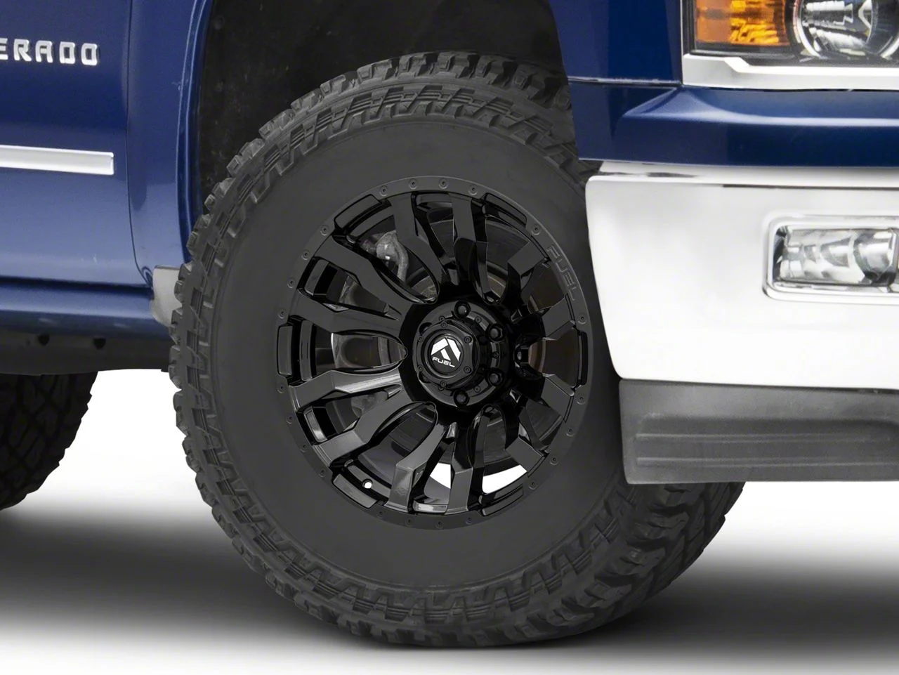 Fuel Wheels Blitz Gloss Black 6-Lug Wheel; 18x9; 20mm Offset (14-18 Silverado 1500)