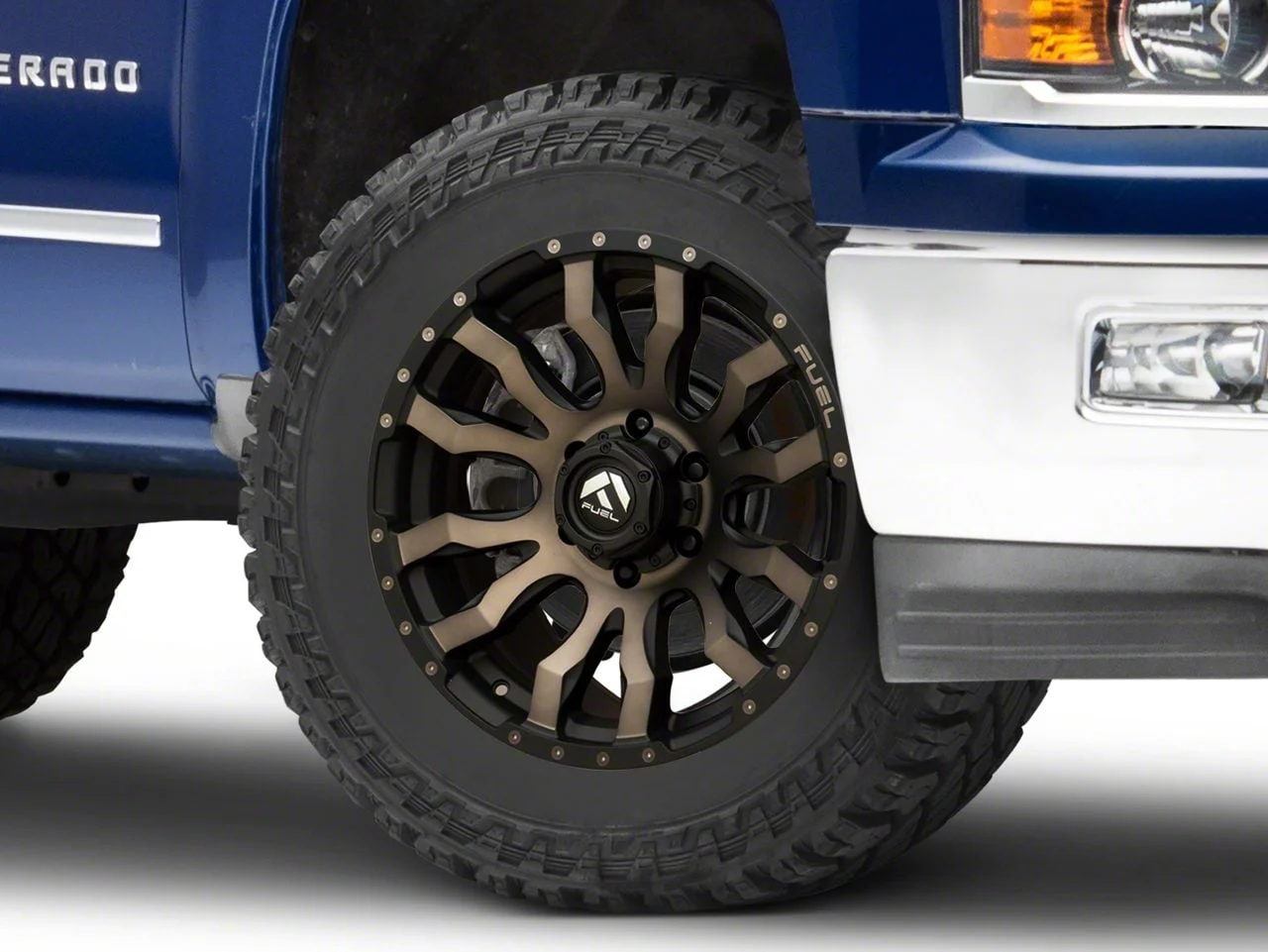 Fuel Wheels Blitz Matte Black Double Dark Tint 6-Lug Wheel; 20x9; 20mm Offset (14-18 Silverado 1500)