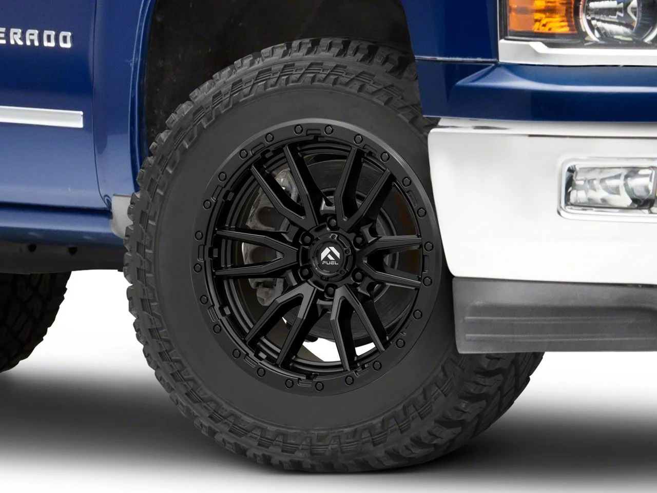 Fuel Wheels Rebel Matte Black 6-Lug Wheel; 20x9; 1mm Offset (14-18 Silverado 1500)