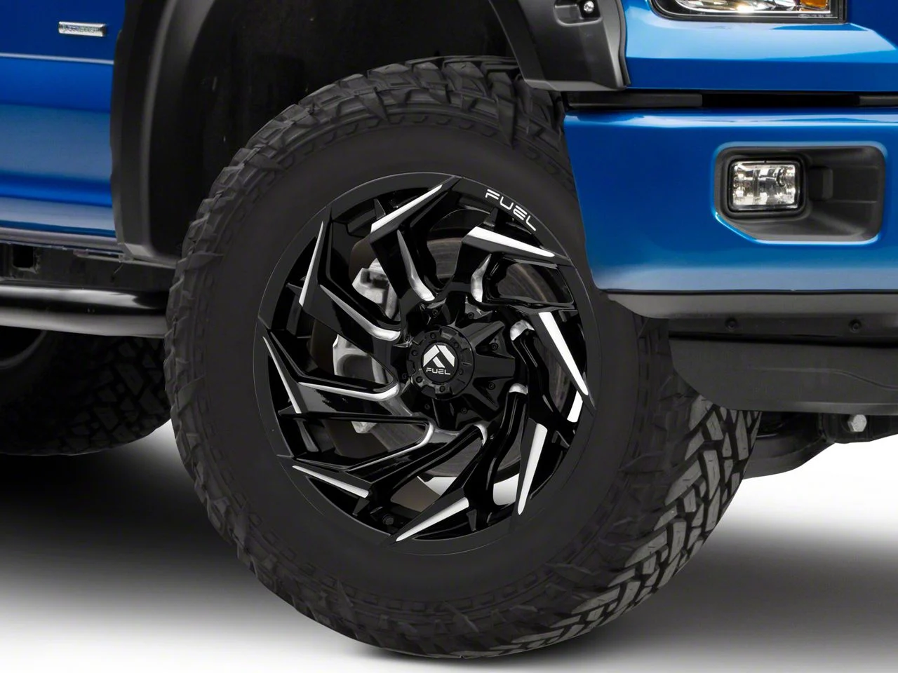 Fuel Wheels Reaction Gloss Black Milled 6-Lug Wheel; 18x9; 1mm Offset (15-20 F-150)