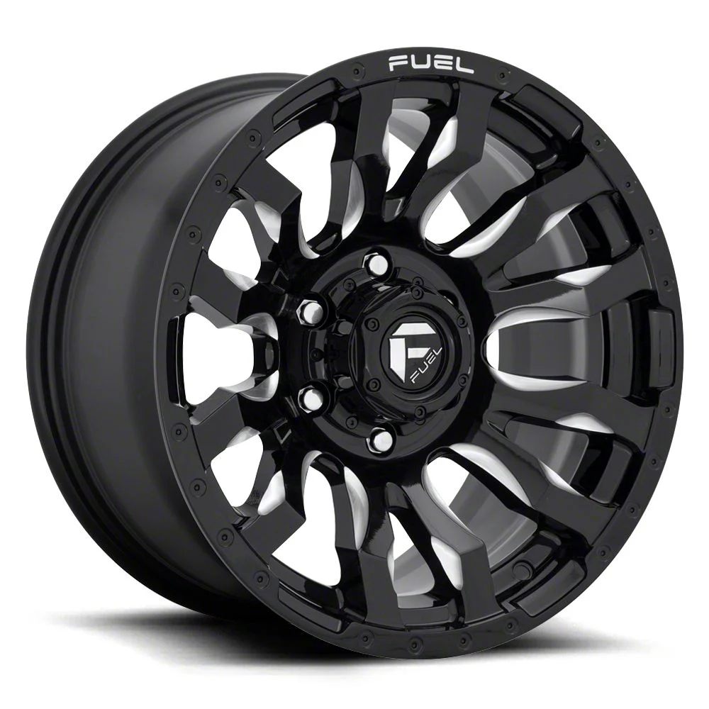 Fuel Wheels Blitz Gloss Black Milled 8-Lug Wheel; 20x9; 20mm Offset (15-19 Sierra 2500 HD)