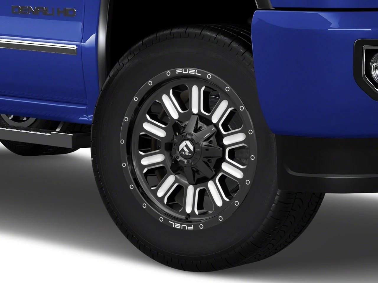 Fuel Wheels Hardline Gloss Black Milled 8-Lug Wheel; 20x9; 20mm Offset (15-19 Sierra 2500 HD)