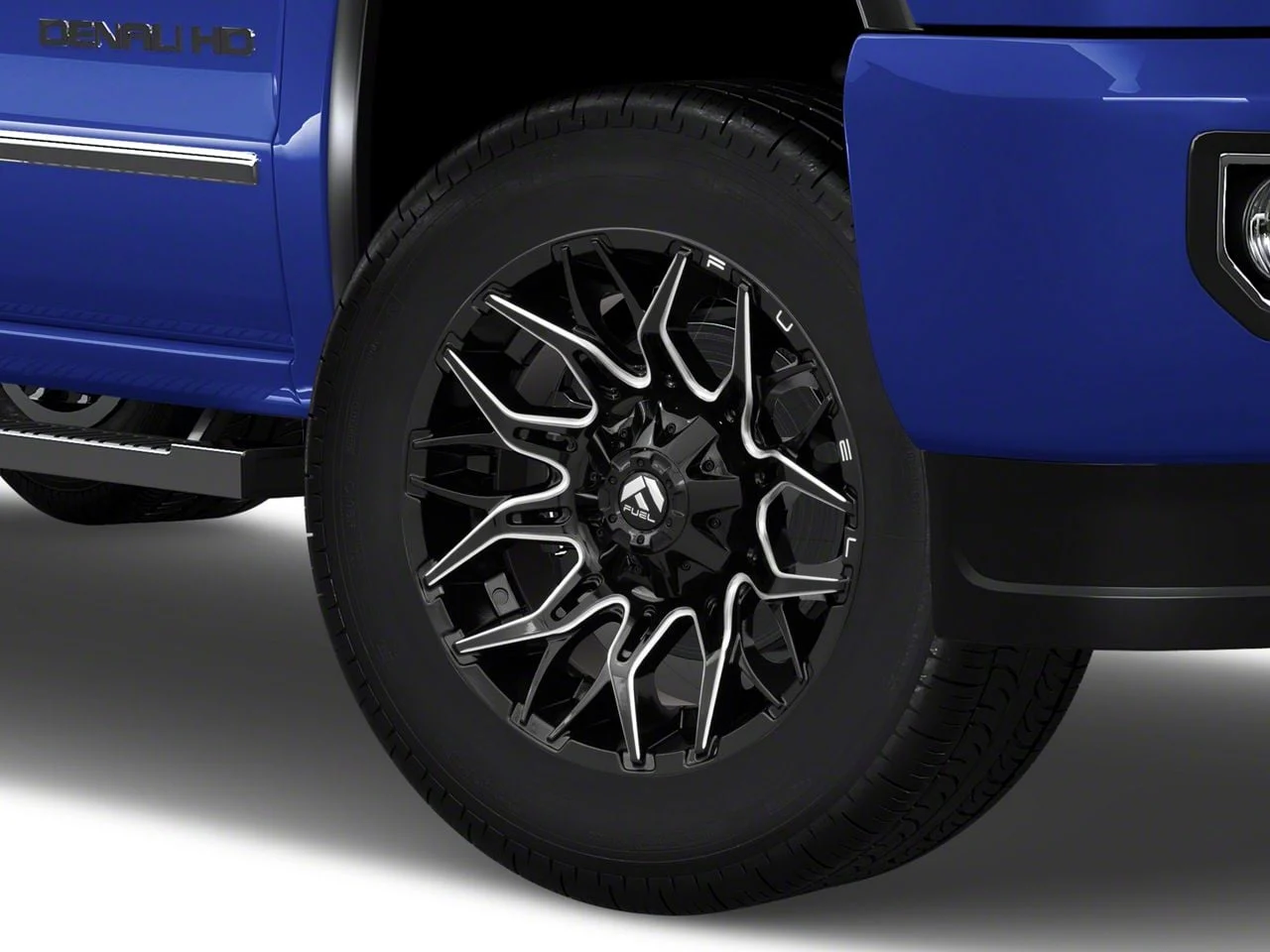 Fuel Wheels Twitch Glossy Black Milled 8-Lug Wheel; 22x10; -18mm Offset (15-19 Sierra 2500 HD)