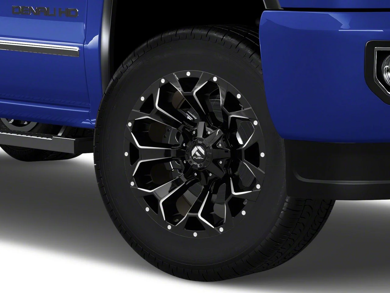 Fuel Wheels Assault Gloss Black Milled 8-Lug Wheel; 20x9; 1mm Offset (15-19 Sierra 3500 HD SRW)