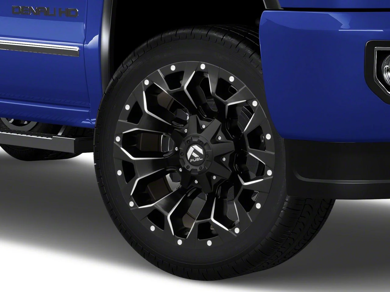 Fuel Wheels Assault Matte Black Milled 8-Lug Wheel; 22x10; -18mm Offset (15-19 Sierra 3500 HD SRW)
