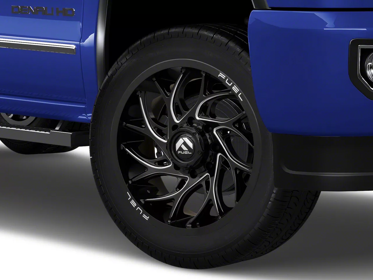 Fuel Wheels Runner Gloss Black Milled 8-Lug Wheel; 22x12; -44mm Offset (15-19 Sierra 3500 HD SRW)