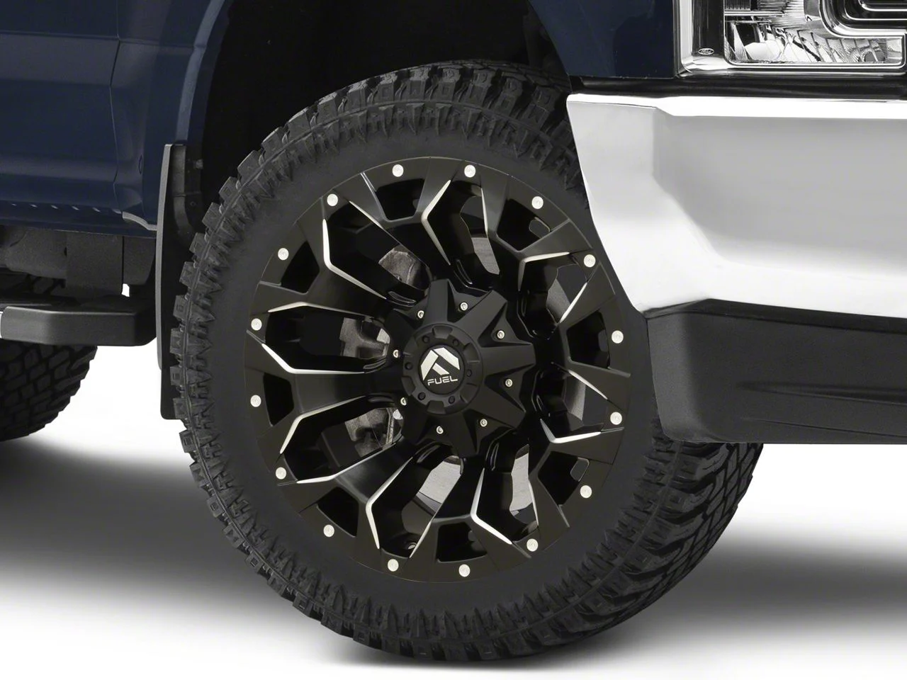 Fuel Wheels Assault Matte Black Milled 8-Lug Wheel; 22x12; -44mm Offset (17-22 F-350 Super Duty SRW)
